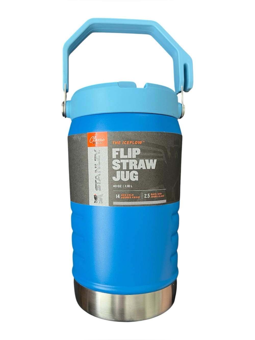 Stanley IceFlow 2.0 Flip Straw Jug 40oz Azure NEW